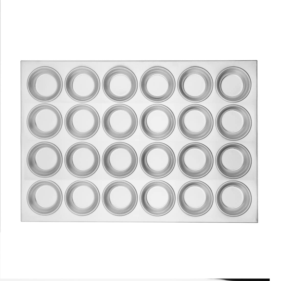 VOGUE C563 aluminio bandeja para magdalenas, 24 taza de agujero, tamaño 80 mm x 35 mm