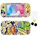 Price comparison product image Glu Dragon Ball Skin für Nintendo Switch Lite, Aufkleber für Station Konsole Joy-Con, Volle Stickers Decals und Displayschutzfolie 2pcs und Thumbstick Grip Kappen 1 Paar