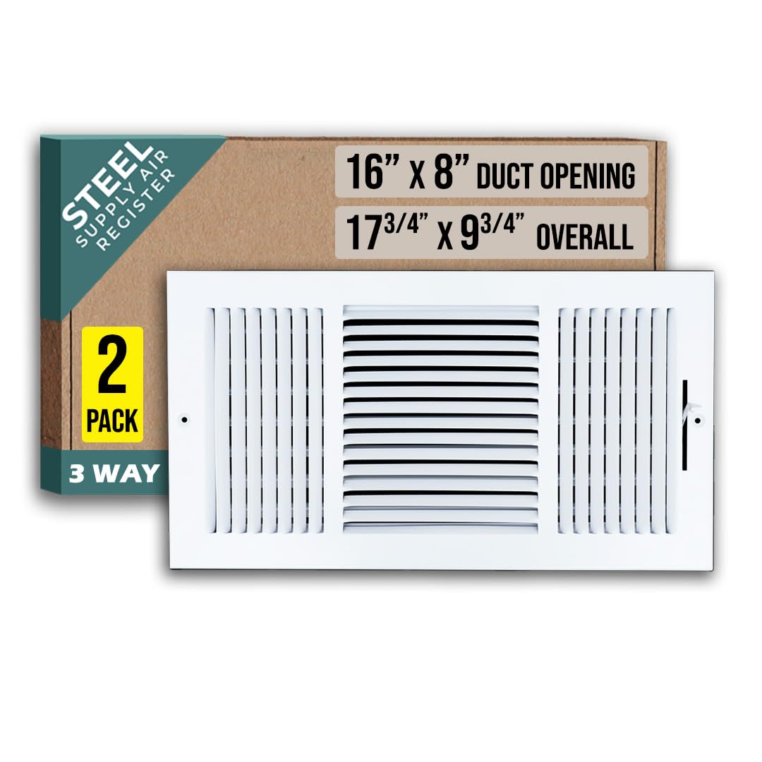 Handua 3 Way Air Supply Diffuser 16x8 Two Pack