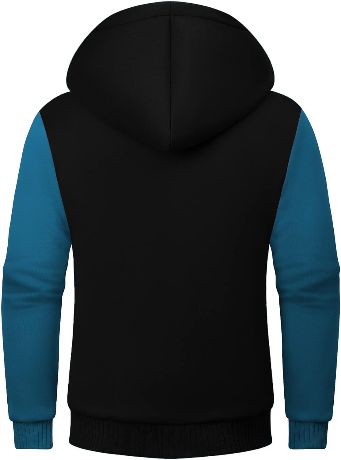 SWISSWELL Men Zip Up Hoodies Sherpa Lined Jacket Heavyweight Fleece Sweatshirt Winter Warm Hooded Coat - Image 5