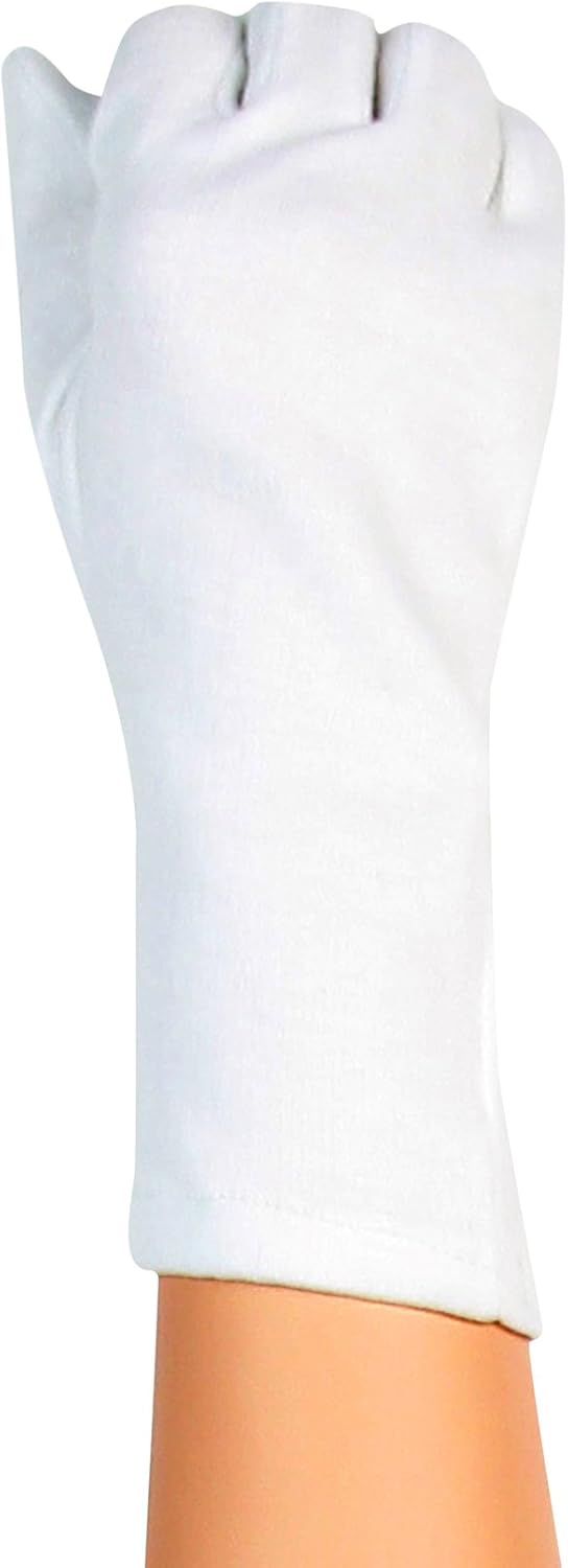 GLAMORY Cotton Hosiery Gloves Plus‑Size Tights Protection Glove, One‑Size, White – Gentle, Durable & Stretchy