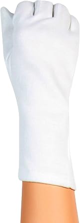 GLAMORY Cotton Hosiery Gloves PlusSize Tights Protection Glove, OneSize, White Gentle, Durable & Stretchy