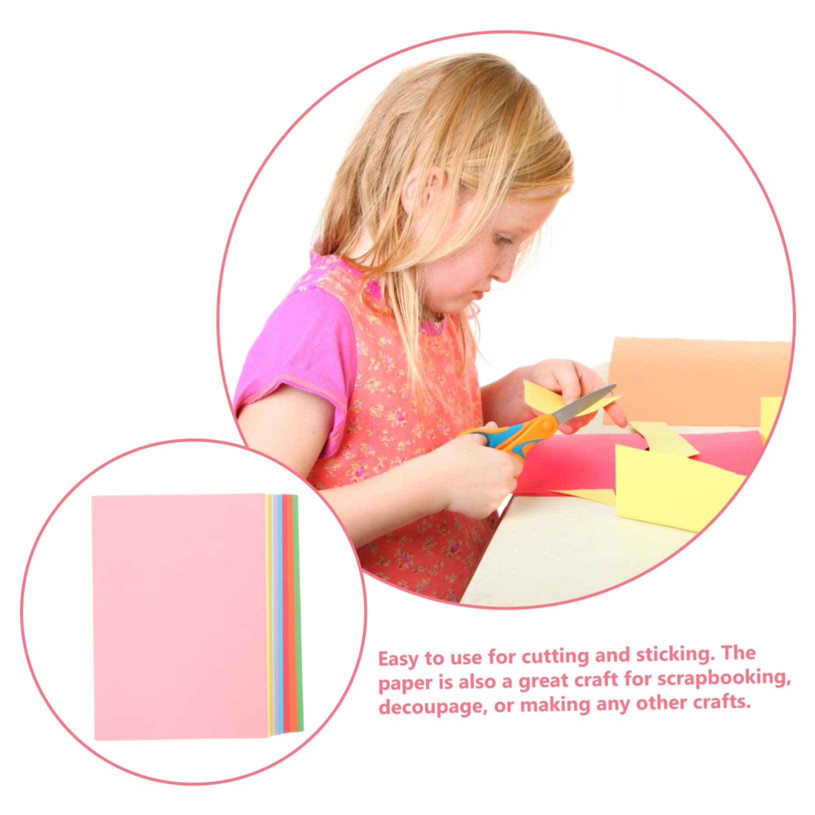 Ciieeo 100blätter Buntes Bastelpapier Faltpapier Dickes Papier Für Kreatives Basteln Origamipapier Druckpapier