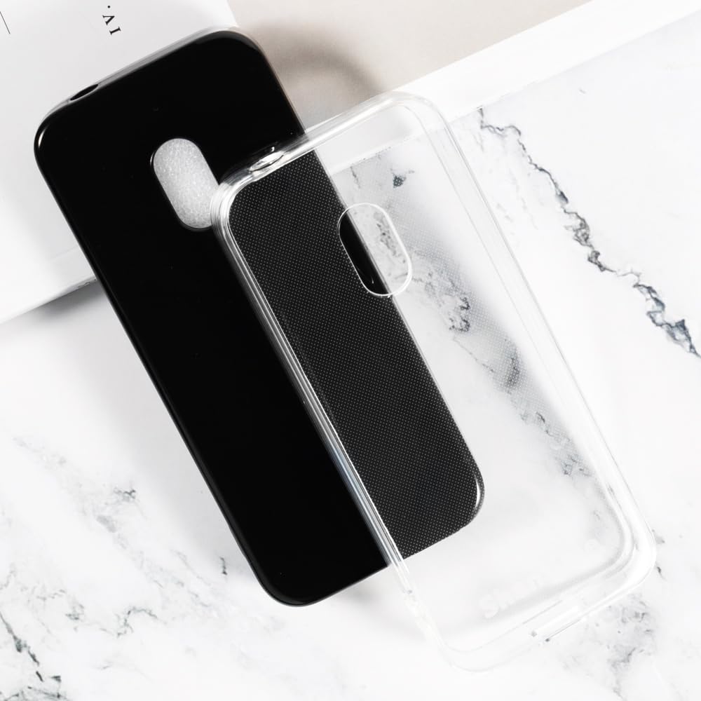 Custodia in TPU Compatibile con Nokia 225 2014, Cover Protettiva Morbida e Antiurto con Ritagli Precisi e Design Sottile Antigraffio (Nero