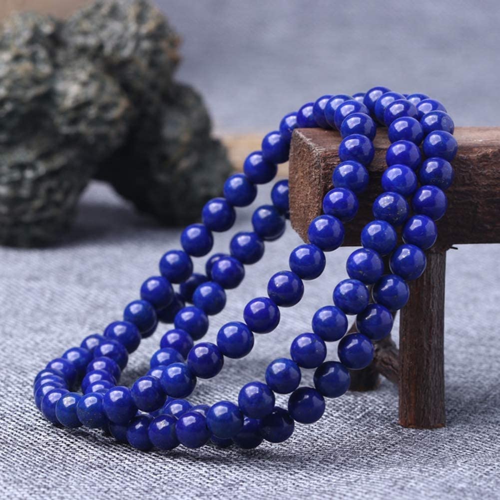 Mala bransoletka, 108 z koralików buddyjski tybetański Lapis Lazuli medytacja naturalny kryształ modlitwa naszyjnik biżuteria 5MM,Drewniane koraliki