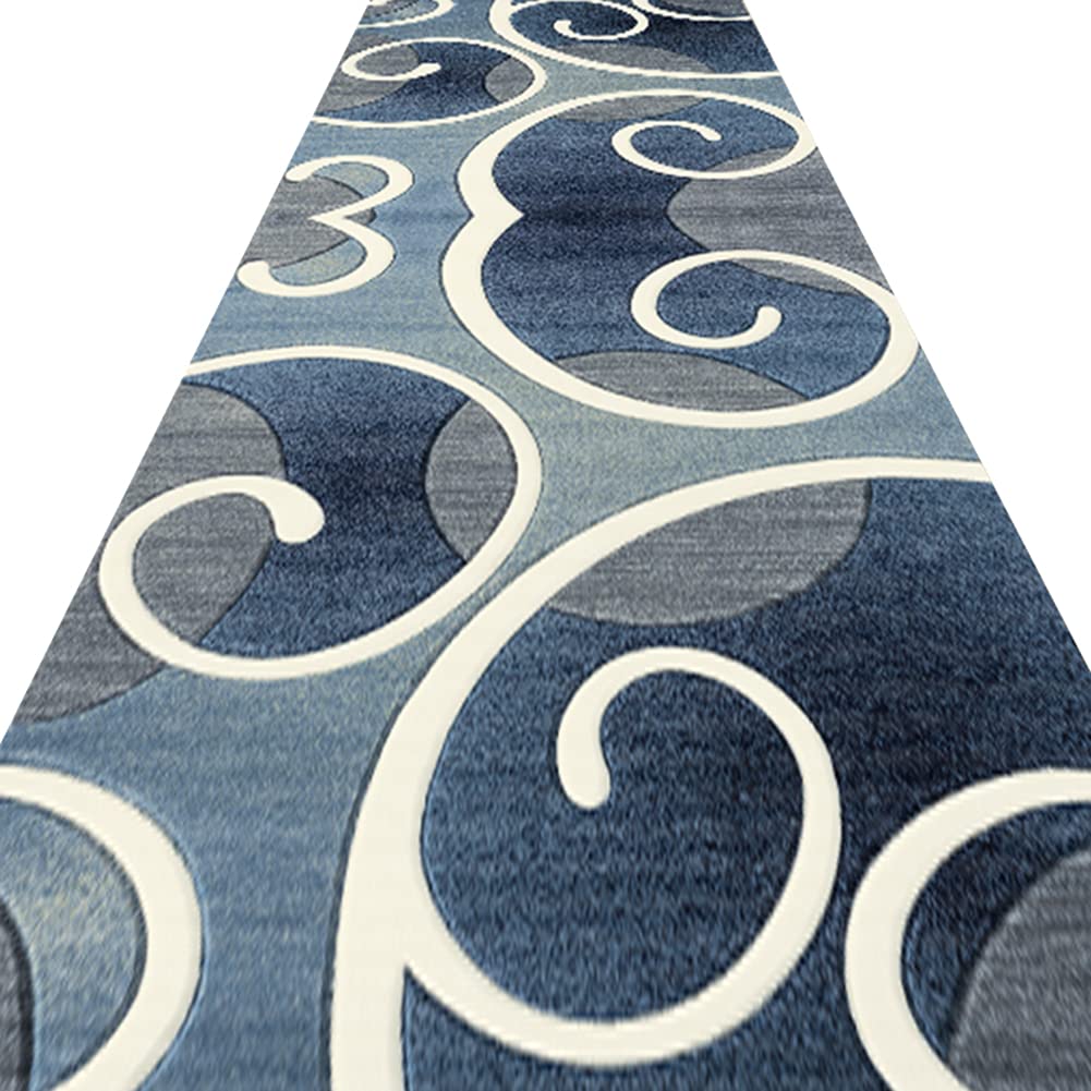 Passatoia Lunga, Facile Da Posare Piatto Scale Del Corridoio A Gradini Decorazione Del Terreno Tappeto Da Bagno in Puro Cotone Antiscivolo Igroscopico Cucina Passatoia,A,70x200cm