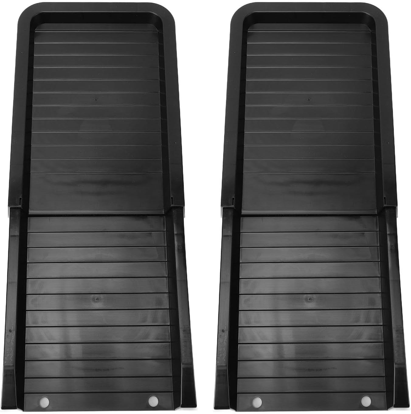 Asixxsix Gutter Downspout Extensions, Ribbed Pattern Efficient Drainage Downspout Diverter, Rain Diverter with Ground Stakes for Foundation Protection