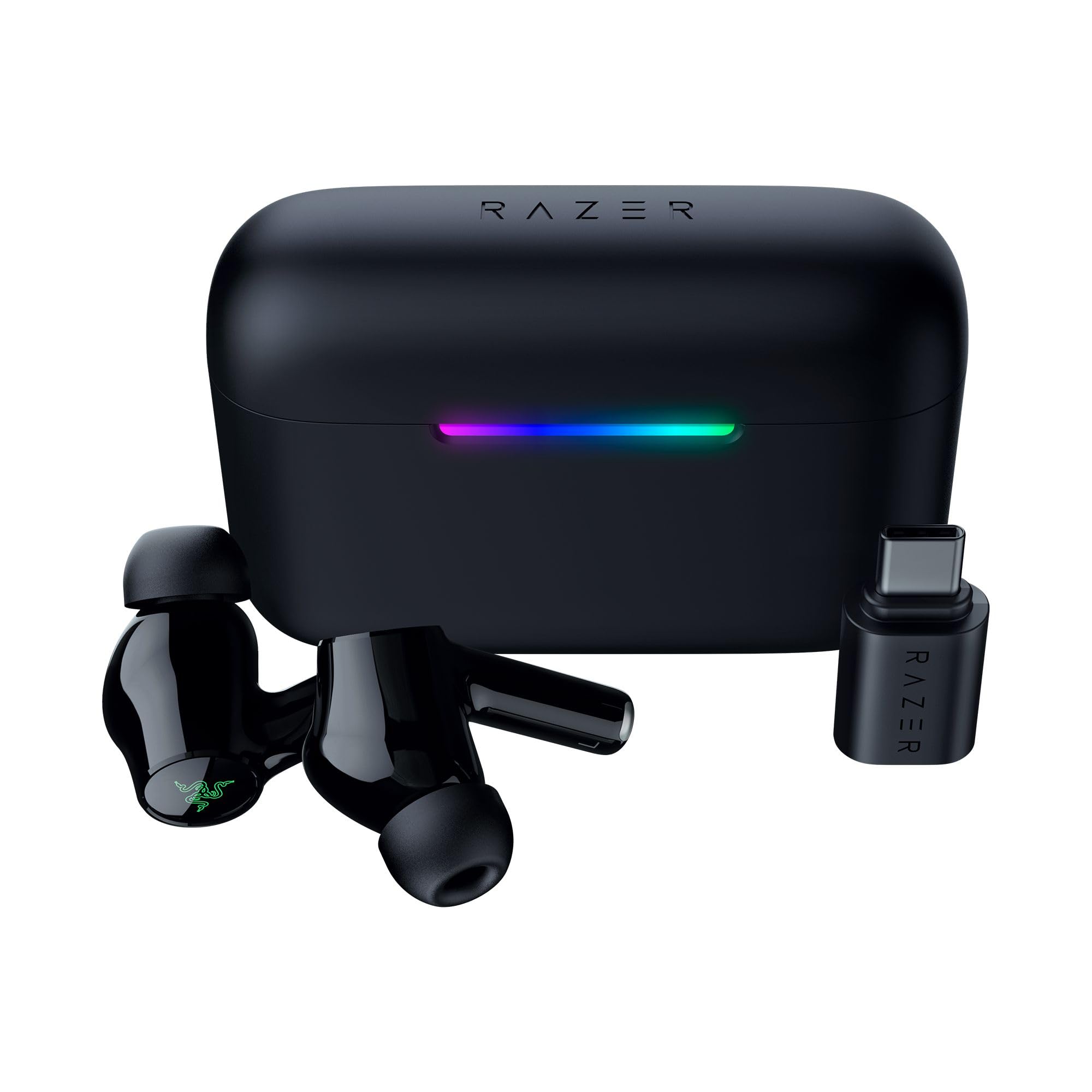 Razer Hammerhead V3 HyperSpeed - Auriculares inalámbricos Gaming multiplataforma - ANC cancelación Activa de Ruido - HyperSpeed Wireless y Bluetooth - Batería 40h - Resistentes al Agua IPX4 | Negro