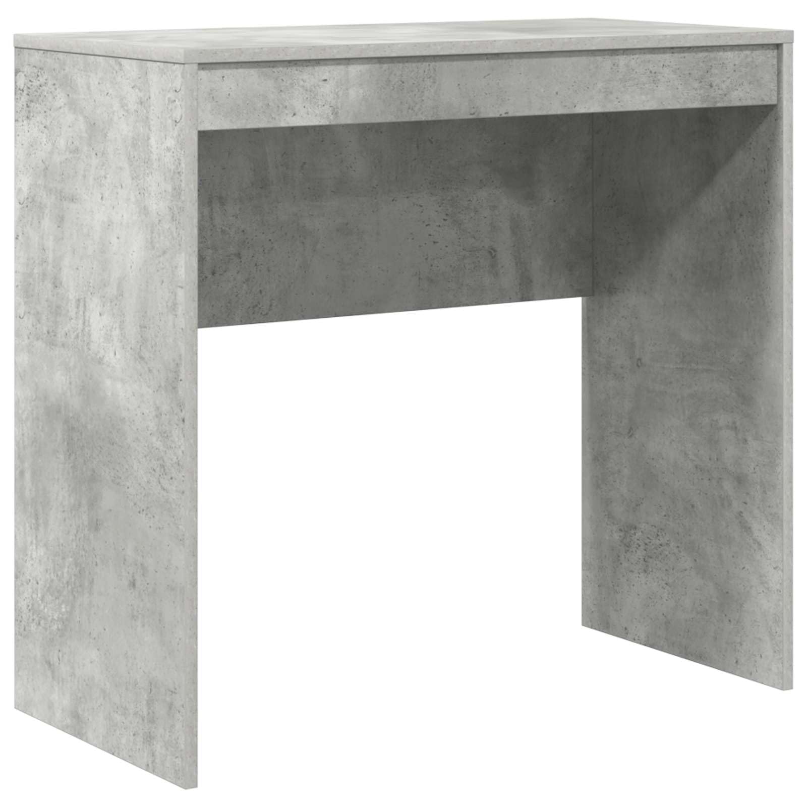 Scrivania in cemento grigio 125,5 x 40 x 127 cm in legno di ingegneria 2
