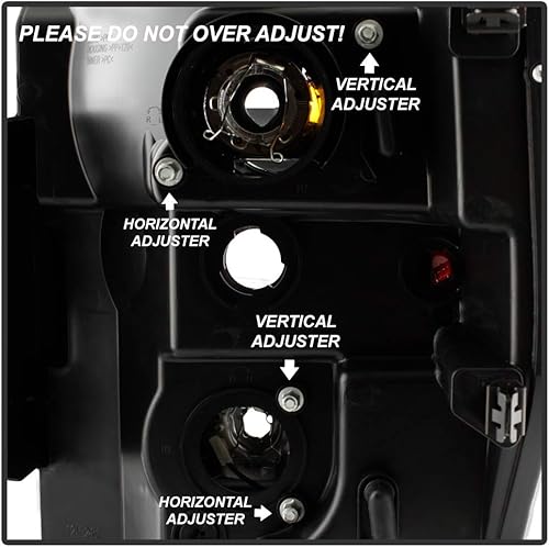 Miniatura 7 de ACANII - Para negro 2008 2009 2010 Ford F250 F350 Superduty Pickup LED tubo proyector faros faros Set izquierdo+derecho