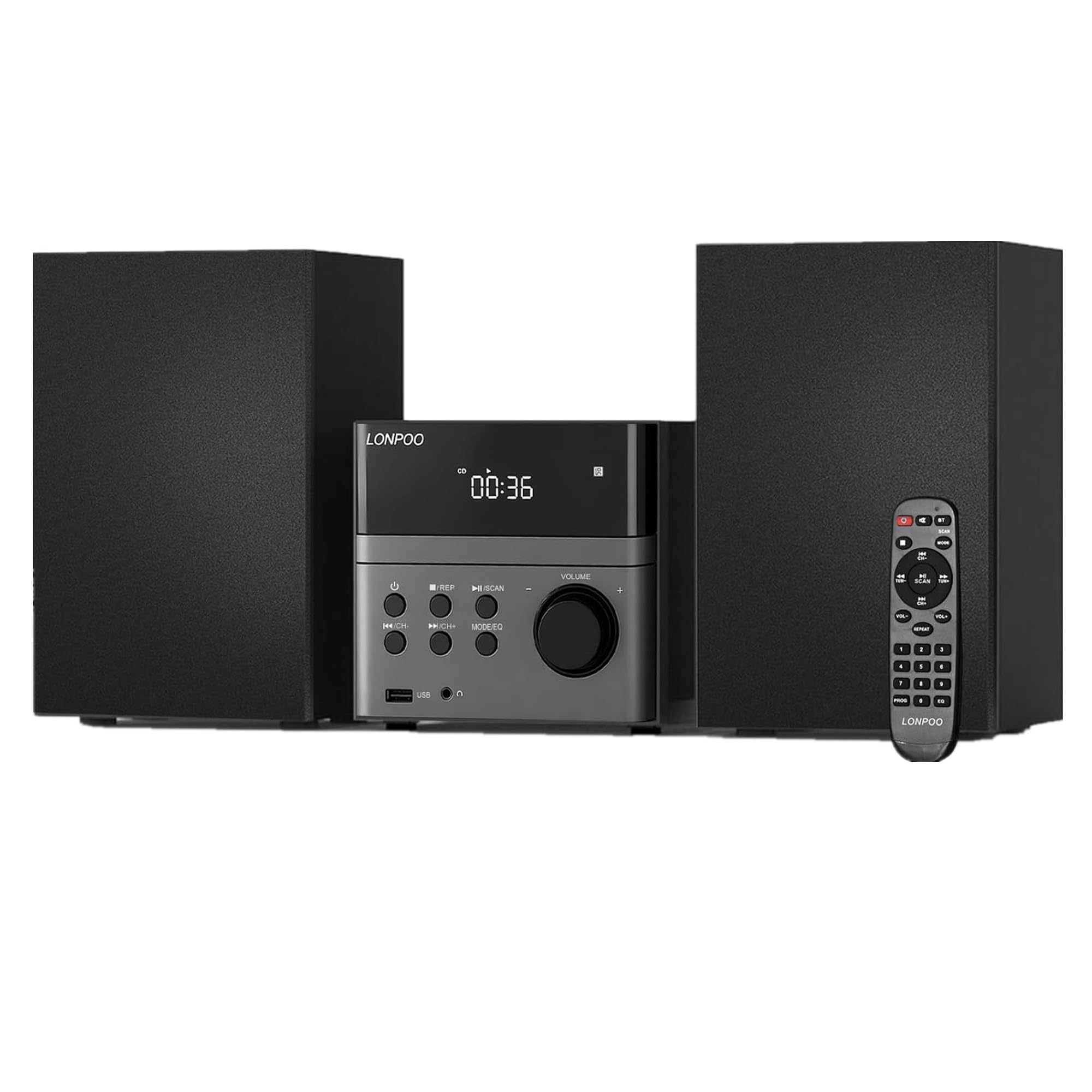 Amazon.co.jp: 30W CDステレオシステムミニコンポ CDプレーヤー FM