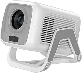 Bettdow Projetor AC1066 4k [Netflix-Licensed], Projetores Portatil 12000 Lumens Full Hd 1080p Compatível Com Android 13, HDR10+ WiFi 6 BT 5.2, Keystone automático, Foco Automático (branco)