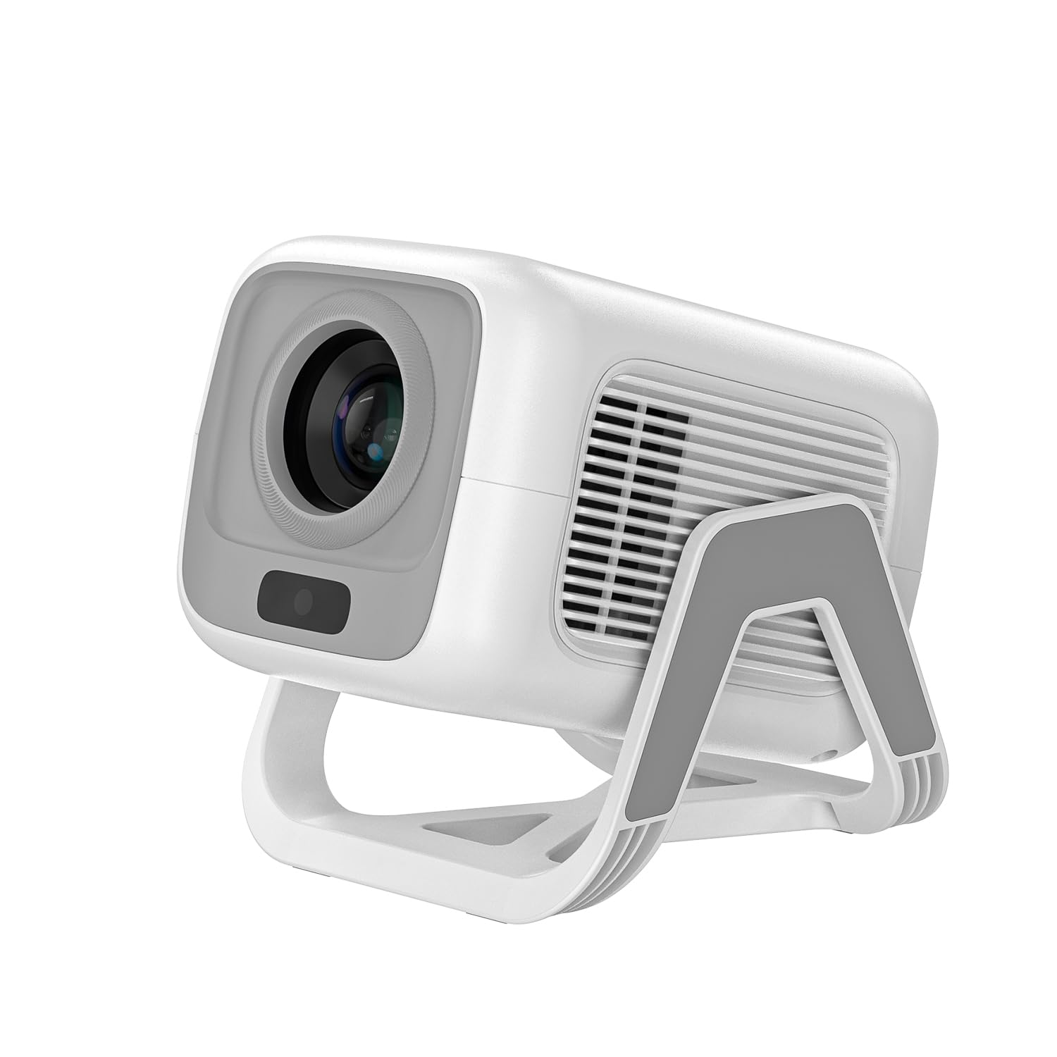 Bettdow para Netflix Oficial Mini Proyector 4K, 1080P Proyector Portatil Giratorio, Enfoque Automático/Corrección Trapezoidal, 10000 Lúmenes, Android 13 & BT 5.2, Cine en Casa y Exteriores, Blanco