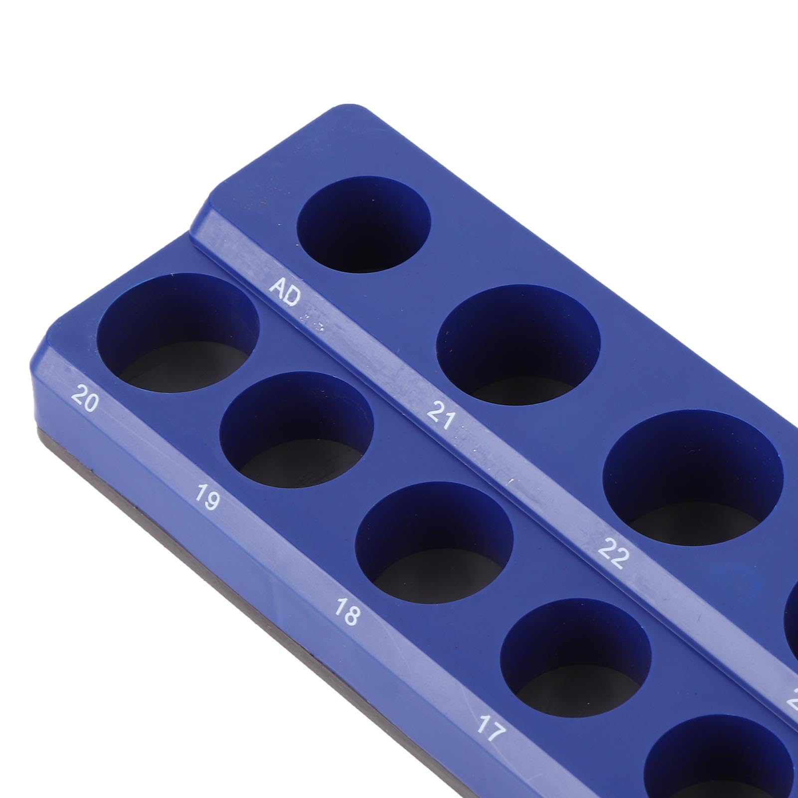 Aramox Soporte de Dado Magnético de 1/2 Pulgada Organizador de Dados de 1/2 Unidad Juego de Unidades con Capacidad para 35 Dados SAE Métricos con Imanes de Alta Resistencia para
