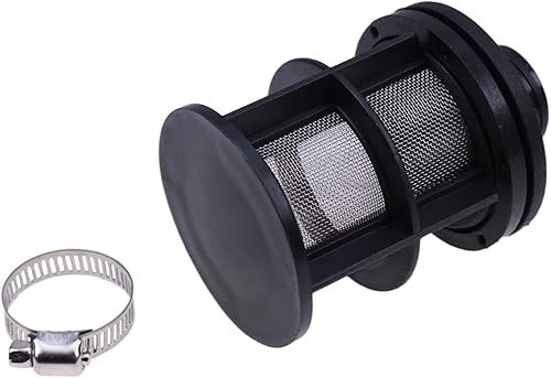Miniatura 4 de ZTUOAUMA Kit de filtro de admisión de aire de 0.984 in silenciador silenciador con abrazadera de sello compatible con Webasto Dometic Eberspacher