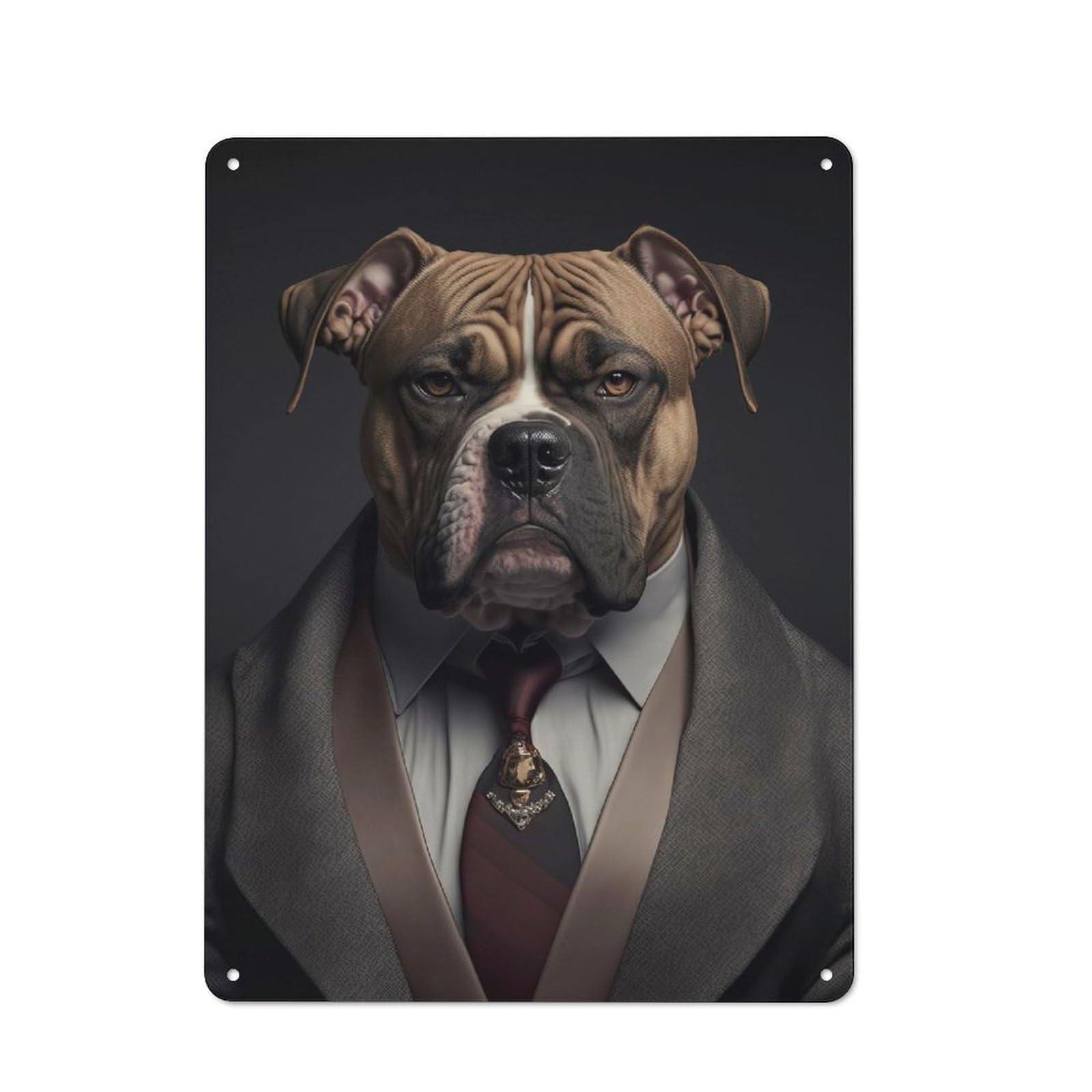 Junmoney Style-19 Metal Wall Sign 40X30cm Featuring Don Doggo For Café Or Home Bar, A Decorative Gift For A Newly Furnished Café And Home Bar