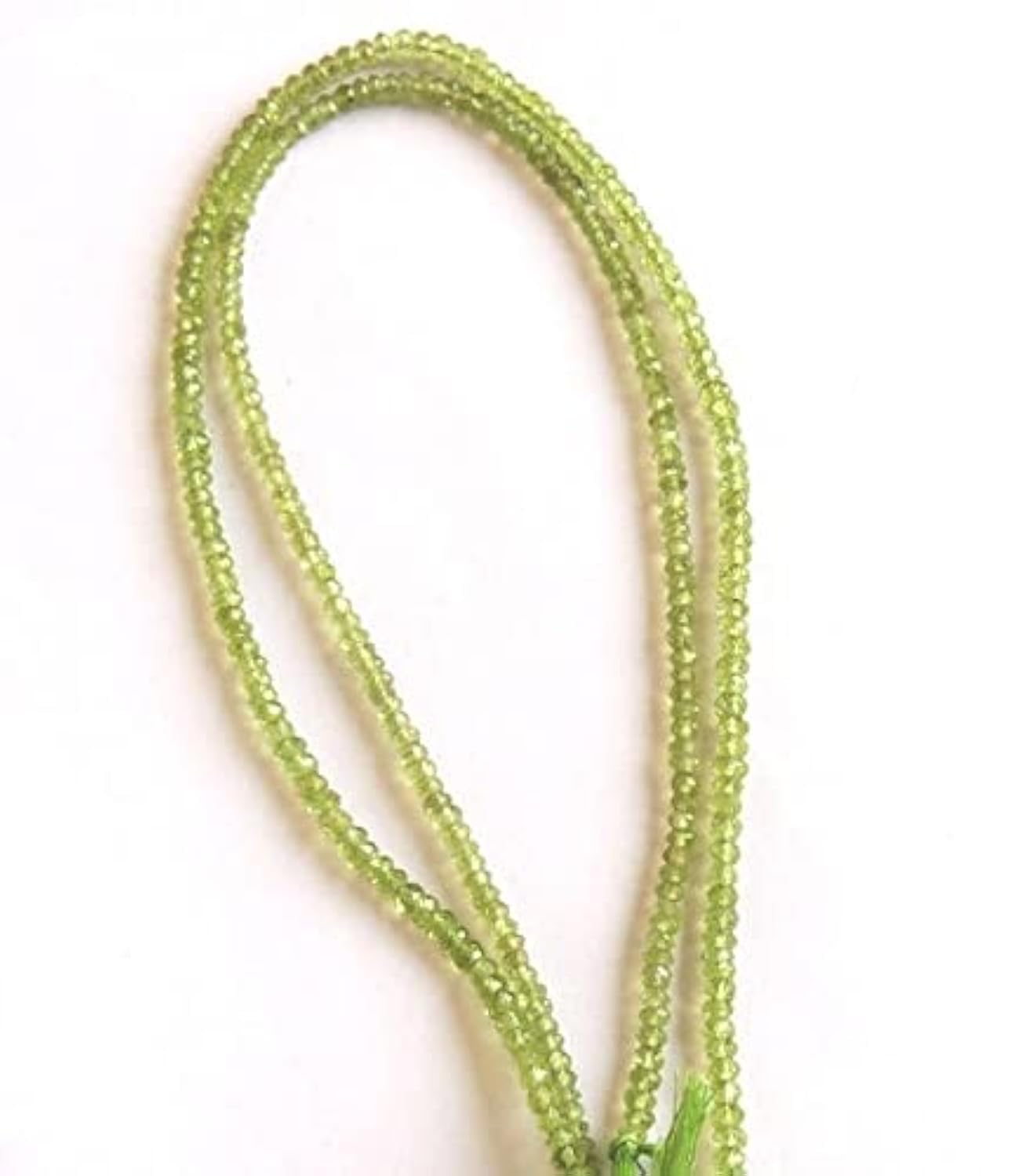 Perles péridot 3mm facettées de qualité supérieure pour la création de bijoux fins fait main