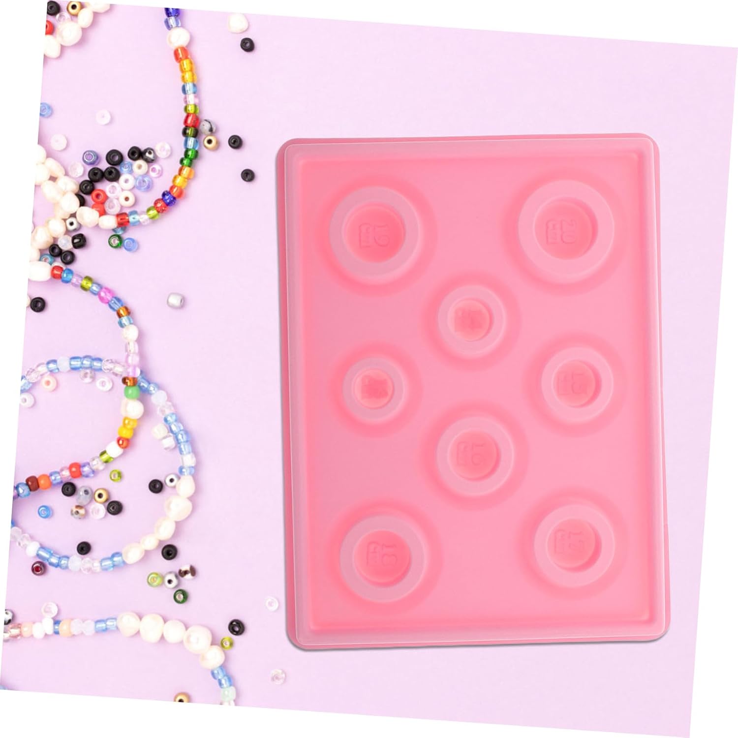 NUOBESTY Bead Tray for Bracelet Making Multi-Purpose Plastic Flocked Jewelry Design Board for Projects Easy Use Jewelry Making Tray for Beginners and Professionals