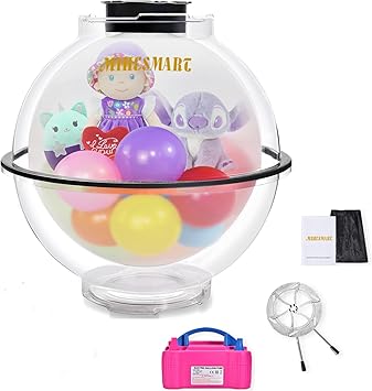 Balloon Stuffing Machine Kit, 45cm/17.7" Professional Tool with Pump & Expander Plier, Super DIY Balloon Stuffer Machine for Gifts Rose Bouquet Wedding Christmas Birthday Party Decoration