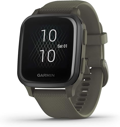 Miniatura 7 de Garmin Venu Sq, reloj inteligente GPS con pantalla táctil brillante, hasta 6 días de duración de la batería, oro claro y blanco - 010-02427-01 Oro
