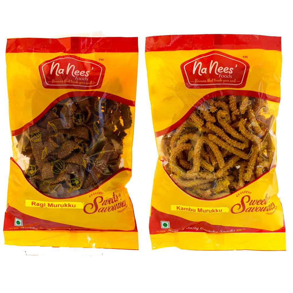 See full amazon price history chart for NaNees Foods Kambu/Bajra Murukku & Ragi Pakoda Combo | Pearl Millet Murukku & Finger Millet Pakoda | Millet Snacks Combo | Pack of 2 X 150 g NaNees Foods Kambu/Bajra Murukku & Ragi Pakoda Combo | Pearl Millet Murukku & Finger Millet Pakoda | Millet Snacks Combo | Pack of 2 X 150 g (B09274QSHB) Amazon Price History, Amazon Price Tracker