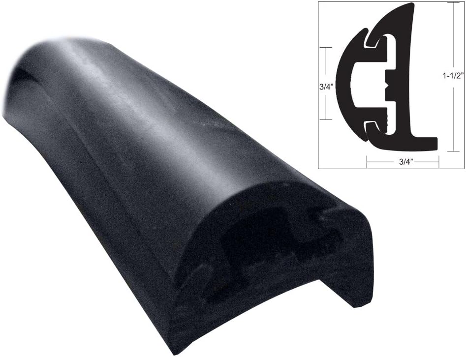 TACO MarineSemi-Rigid Rub Rail Kit - with Black Insert - 50039; / V11-9795BBK50D-2
