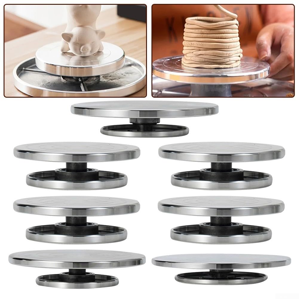 Drehbarer Drehteller aus Aluminiumlegierung für Skulpturenmodellierung und künstlerisches Basteln (30 cm unter 20 cm)