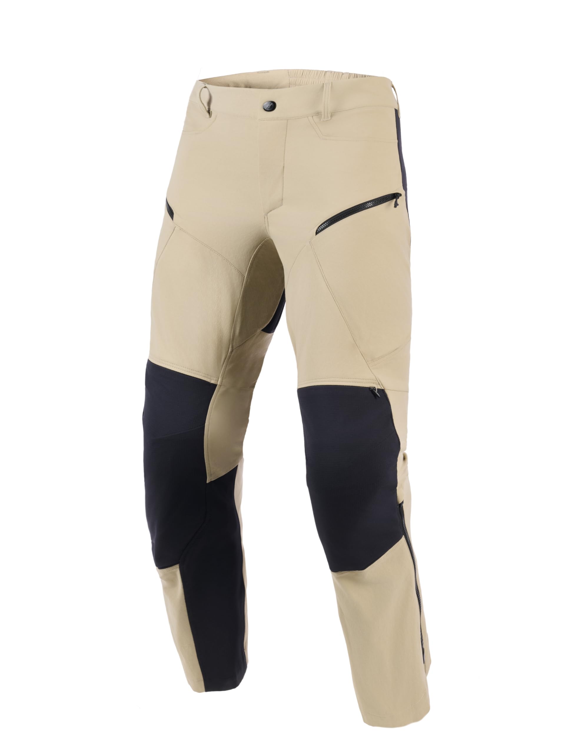 Alpinestars Flex-AST Explorer Pantaloni tessili per motociclette, beige/nero, 3XL