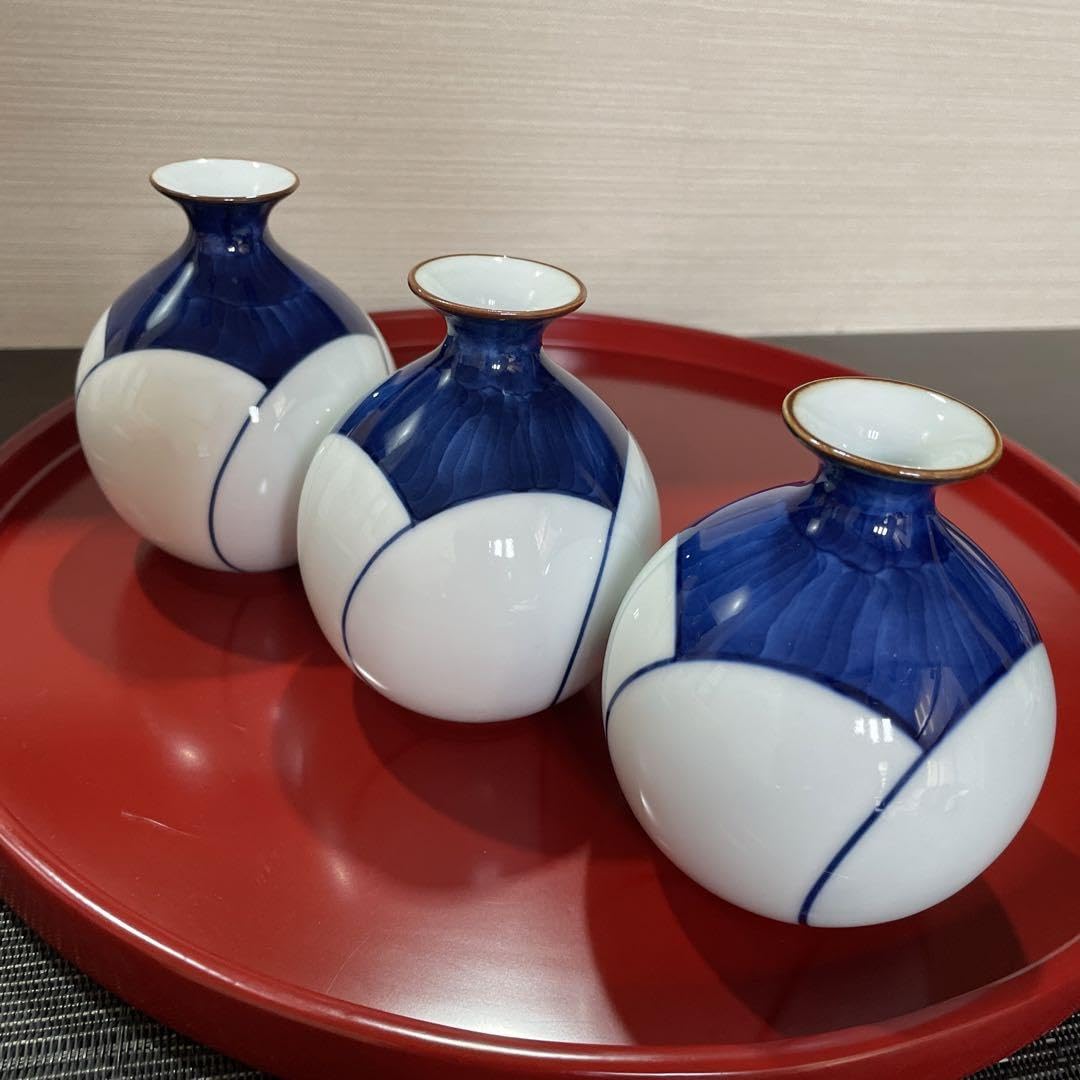 Amazon.co.jp: 白山陶器 ねじり梅 酒器 徳利 3本 ホビー グッズ