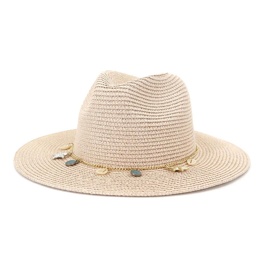 Sombrero de Paja de ala Ancha para Mujer, de Verano, para Playa, Viajes (Pnnrk 7 1/8)