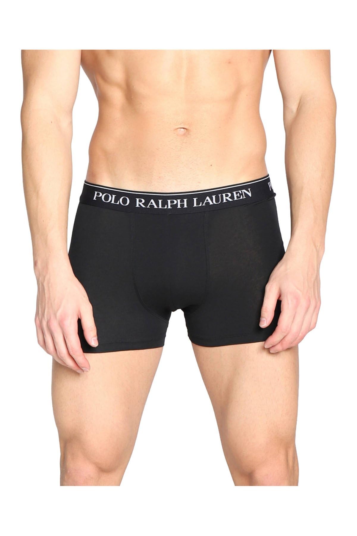 POLO RALPH LAUREN Bokserki męskie, zestaw 5 sztuk, czarne – ściągacz z logo – wygodna bielizna bawełniana – rozmiar M
