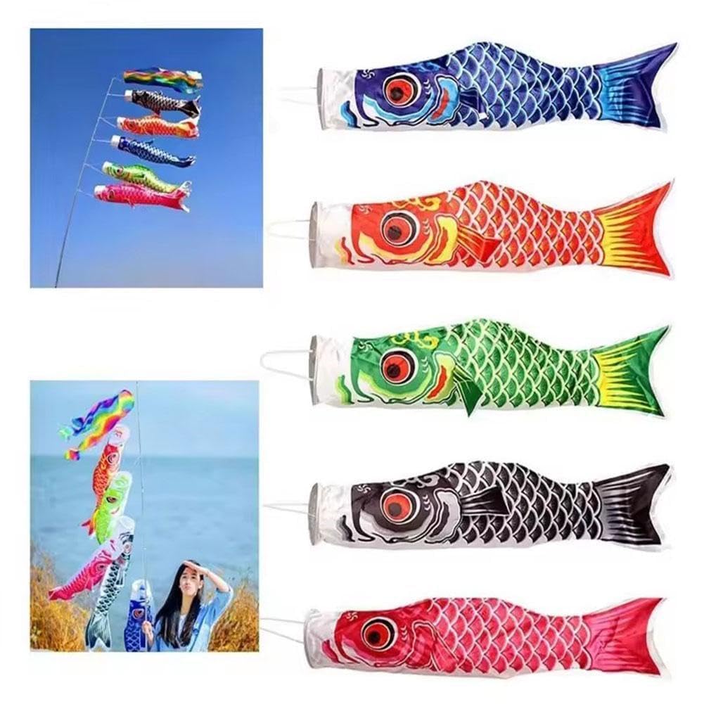 40 cm japoński karp wiatrówka serpentyna ryba flaga latawiec prezent ryba karp kreskówka skarpeta flaga Koinobori nowy kolorowy wiatr W0w1 Windsock