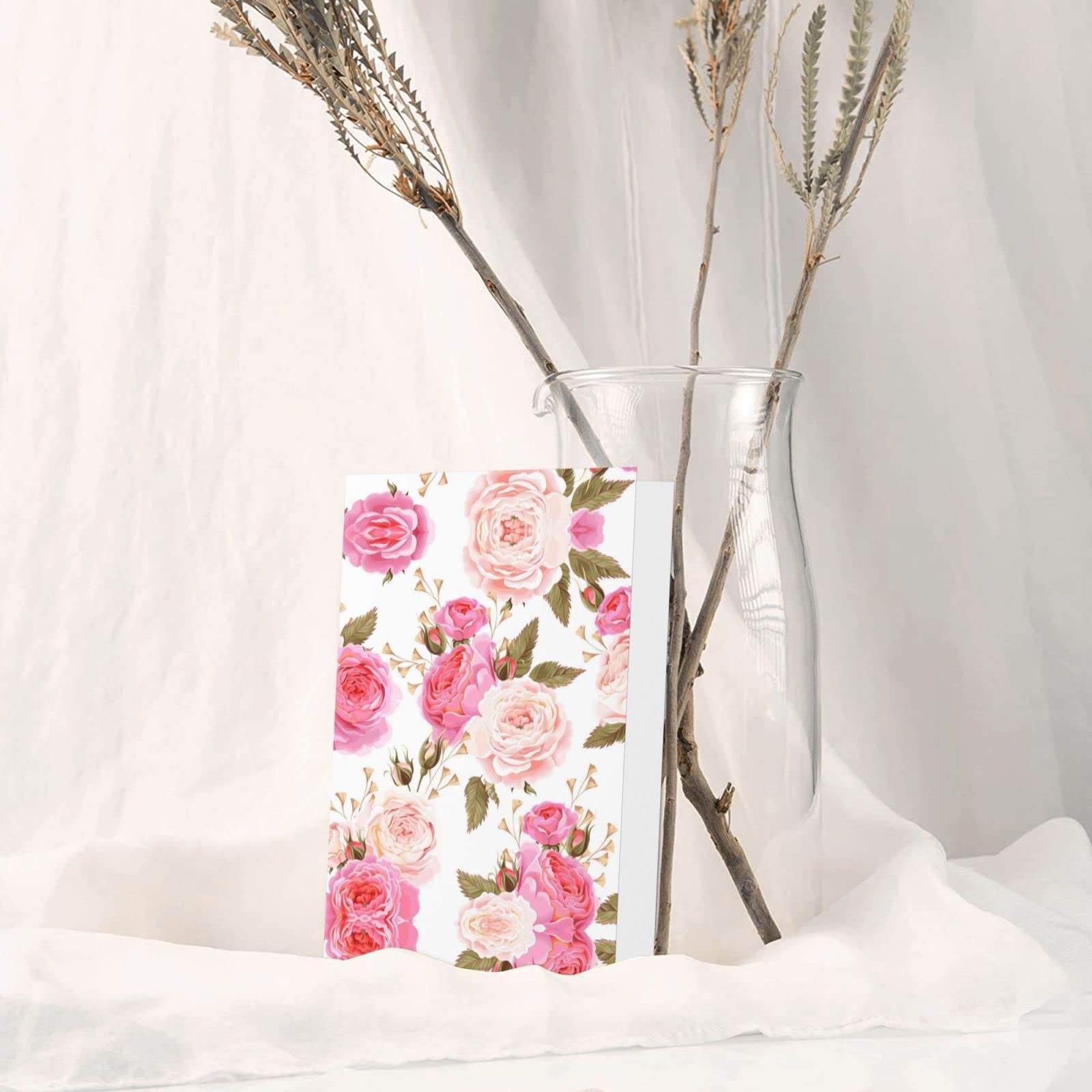 Dankeskarten Zur Brustkrebs-Unterstützung – 25 Karten Mit Umschlägen, Rosa Florales Design, Blanko Innen (10,2x15,2 Cm)