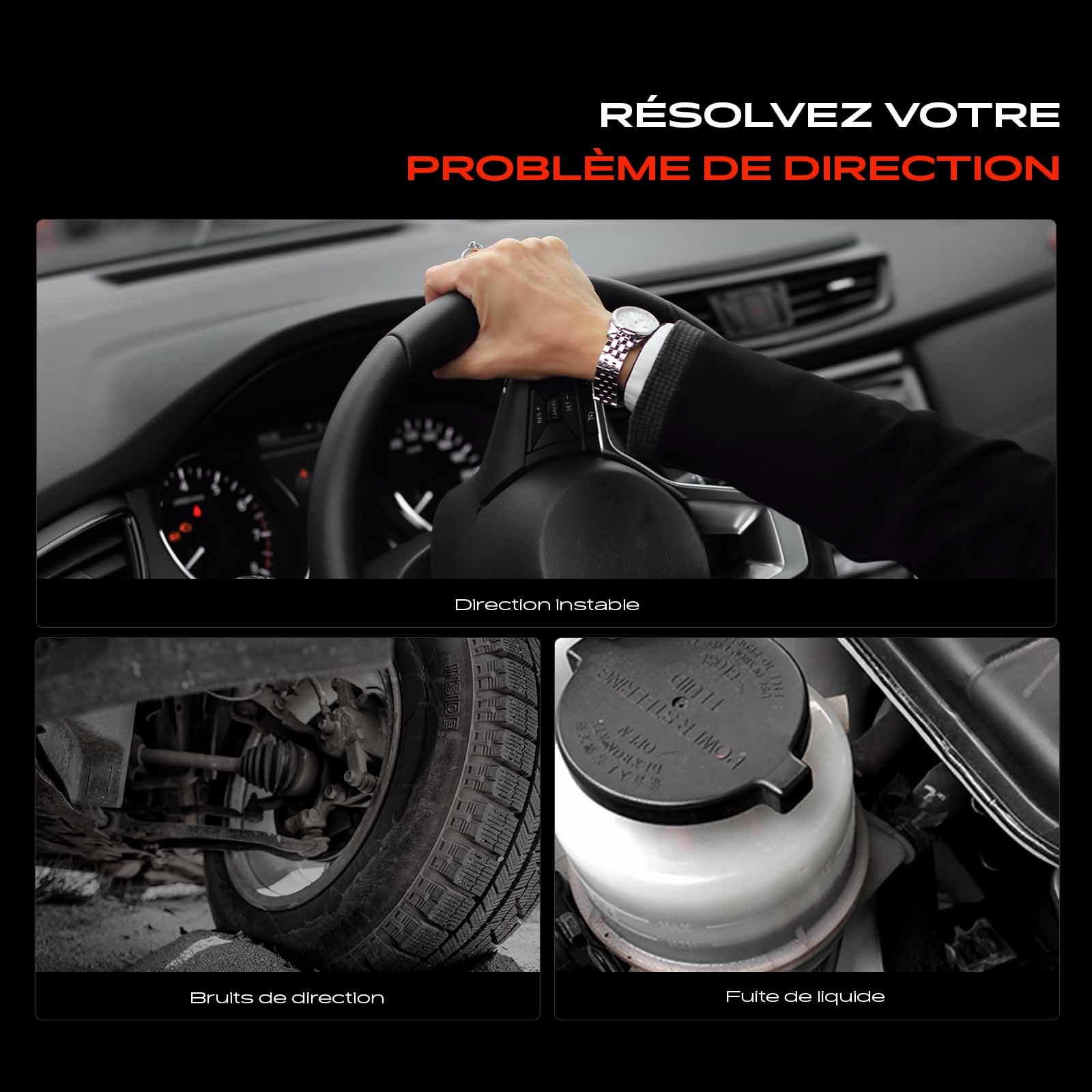 Frankberg Réservoir de Pompe Direction Assistée Compatible avec Classe G W463 Classe C T-modèle S203 Classe E W210 Classe S Coupé C215 Classe M W163 Remplacer# PSR0022