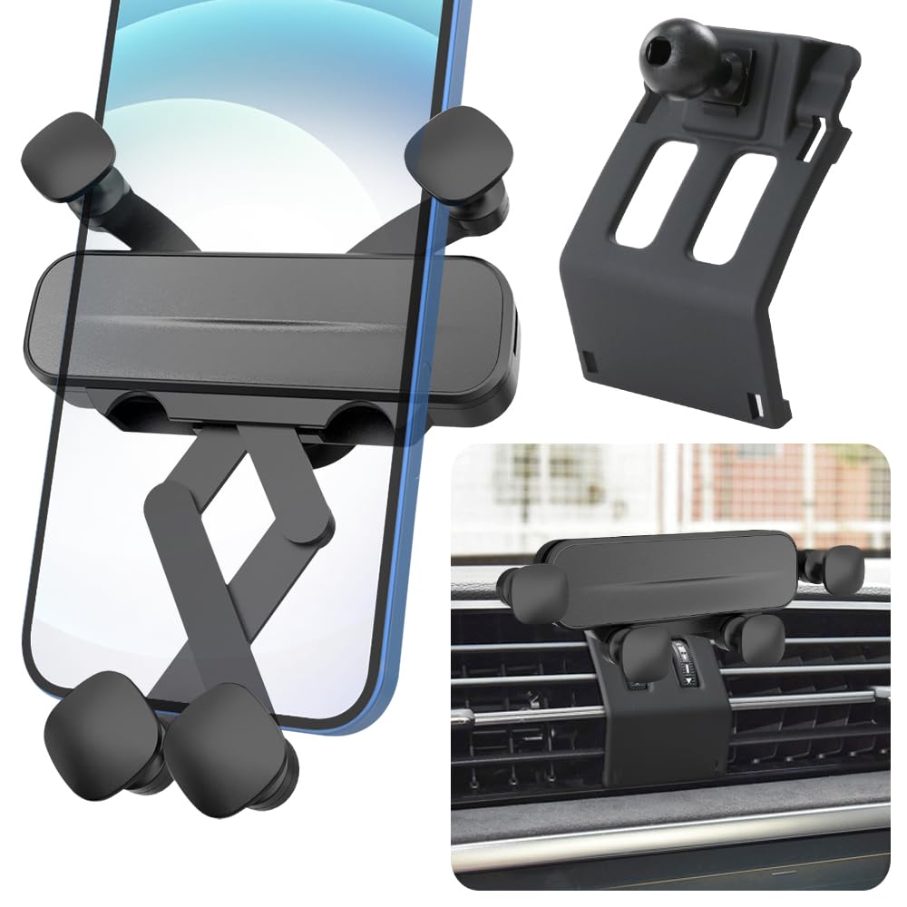 LUNQIN Car Phone Holder Mount for Audi Q3 2019 2020 2021 2022 2023 2024 Auto Accessories Interior Decoration Mobile Cell Smartphone Bracket