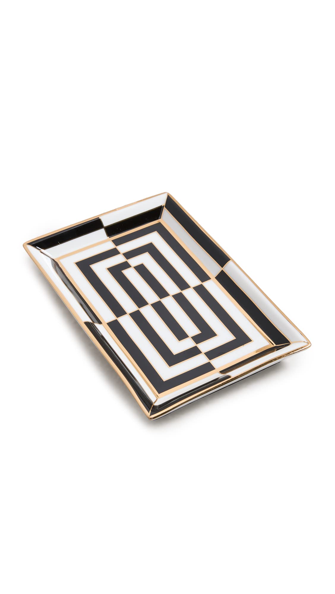 Jonathan Adler - Op Art Rectangle Trays - Teller, Ablageschalen - Schmuckablage, Accessoir-Ablage - Porzellan