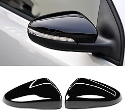 TTCR-II 2pcs Compatible with VW GOLF VI/GTI MK6 2009-2012, Touran 1T3 2010-2014, Wing Mirror Housing GOLF 6, Mirror Housing Side Touran 1T3 Left+Right Mirror Cover-Black