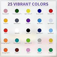 Vista 2 de HTVRONT Paquete de vinilo de transferencia de calor HTV: 36 unidades de vinilo termoadhesivo de 12 x 10 pulgadas con 1 paquete de alfombrilla