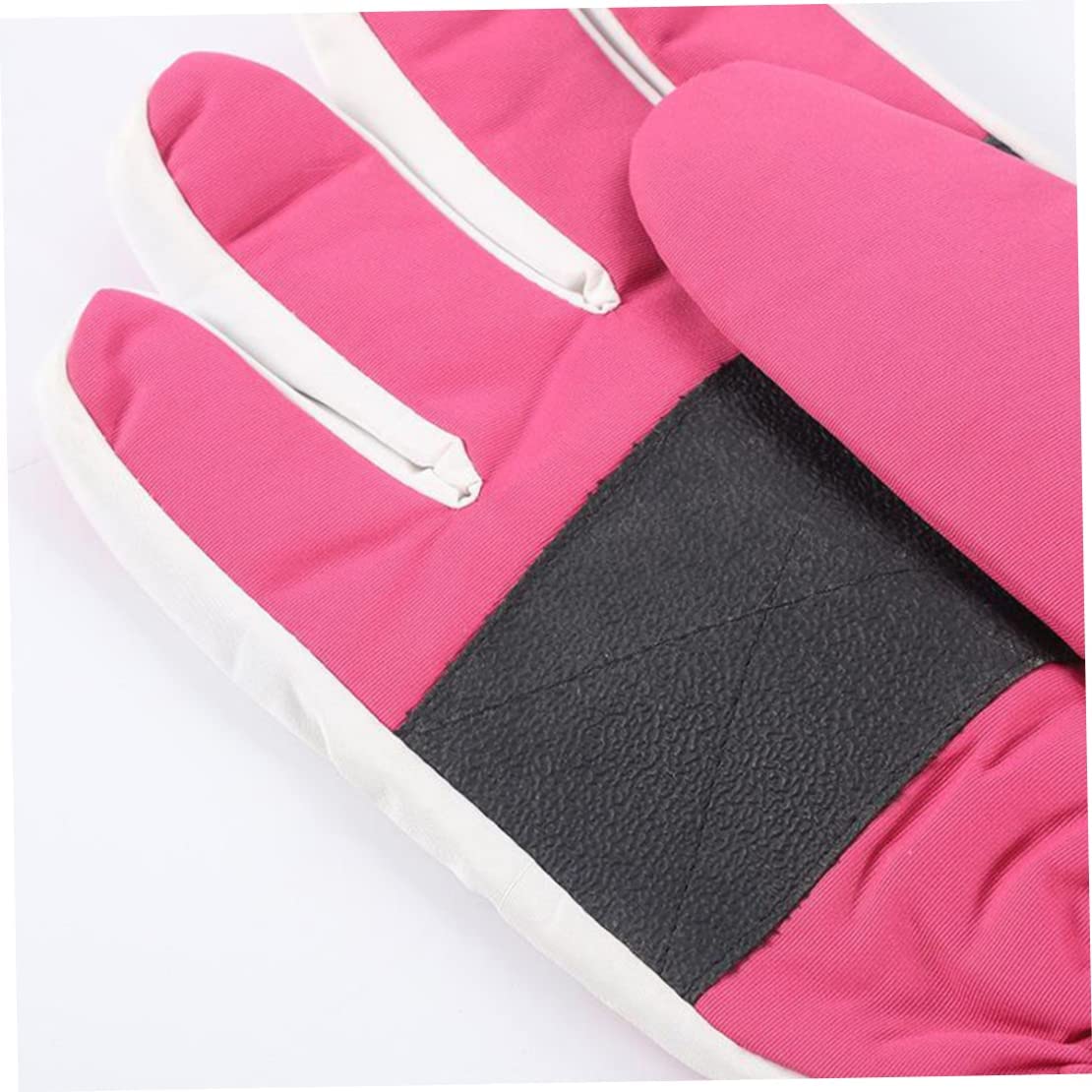 CHEWYNP Guanti riscaldati Guanti Termici elettrici alimentati a Batteria Rosa Ricaricabili, per Ciclismo all'aperto Montorcycle Campeggio Escursionismo Sci-1 Paio M