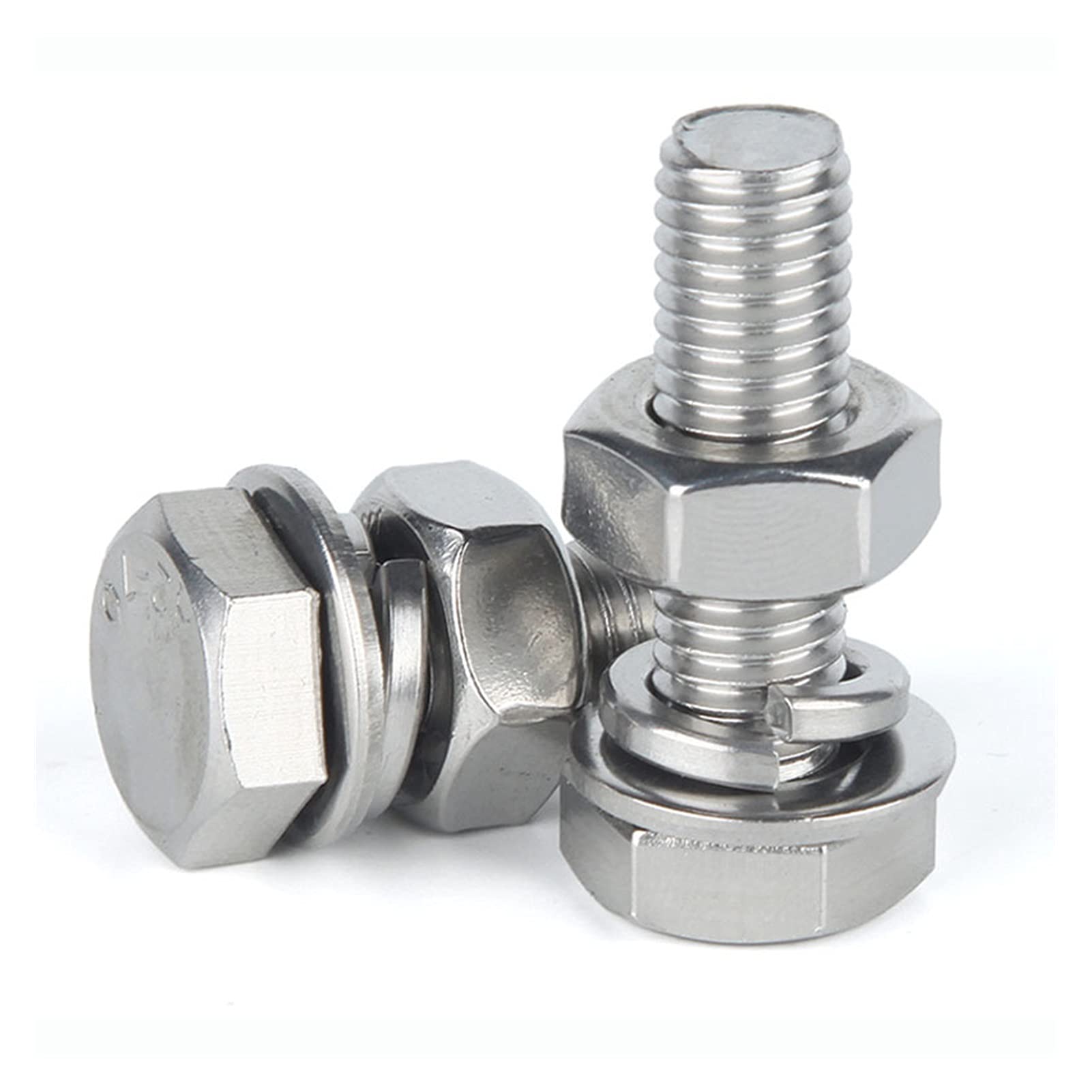 Viti Esagonali Filettatura Unificata Bulloni Esagonali In Acciaio Inox UNC - Set Con Misure 1/4", 5/16", 3/8", 7/16", 1/2" Bulloni Unc 1/4 1/2 - Foto 5