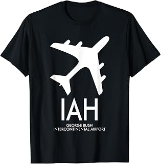IAH George Bush Intercontinental AIRPORT CODE TEXAS USA T-Shirt