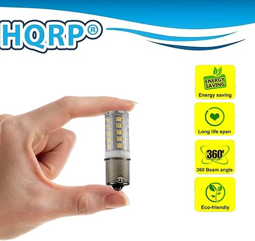 Miniatura 3 de HQRP Paquete de 2 bombillas LED BA15S 33 LED 12-24V compatibles con John Deere GX345 GX355 G100 G110 LA100 LA105 LA110 LA115 LA120 LA125 LA130 LA135