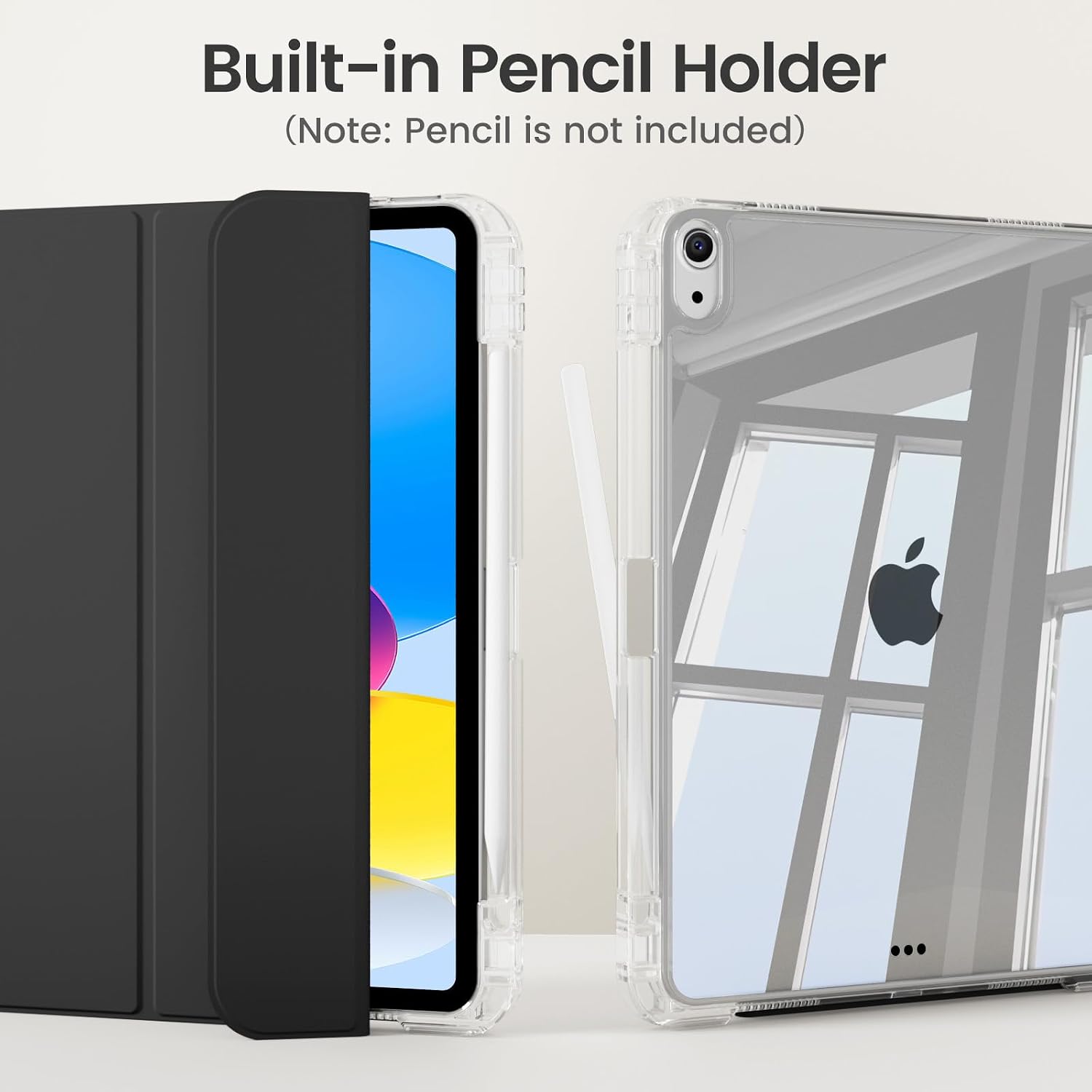 Clear Sliding Case for iPad A16 11th Generation 11 Inch, Black image 5