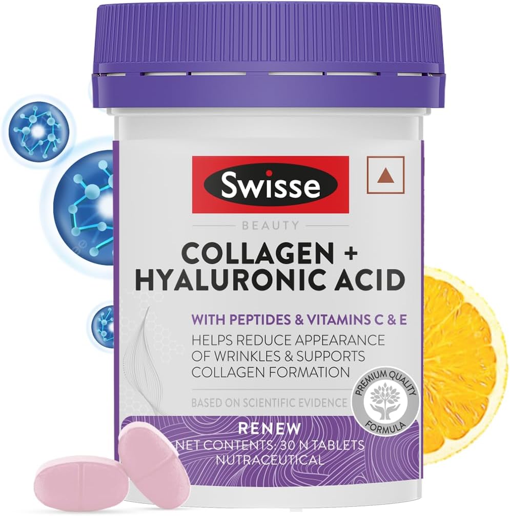 Collagen+ Hyaluronic Acid with Peptides, Vitamin C & E to Boost Skin Repair & Regeneration For Youthful & Radiant Skin - 30 Tablets (One Tablet Per Serving For Both Men & Women) Australia’s No.1 Beauty Nutrition Brand