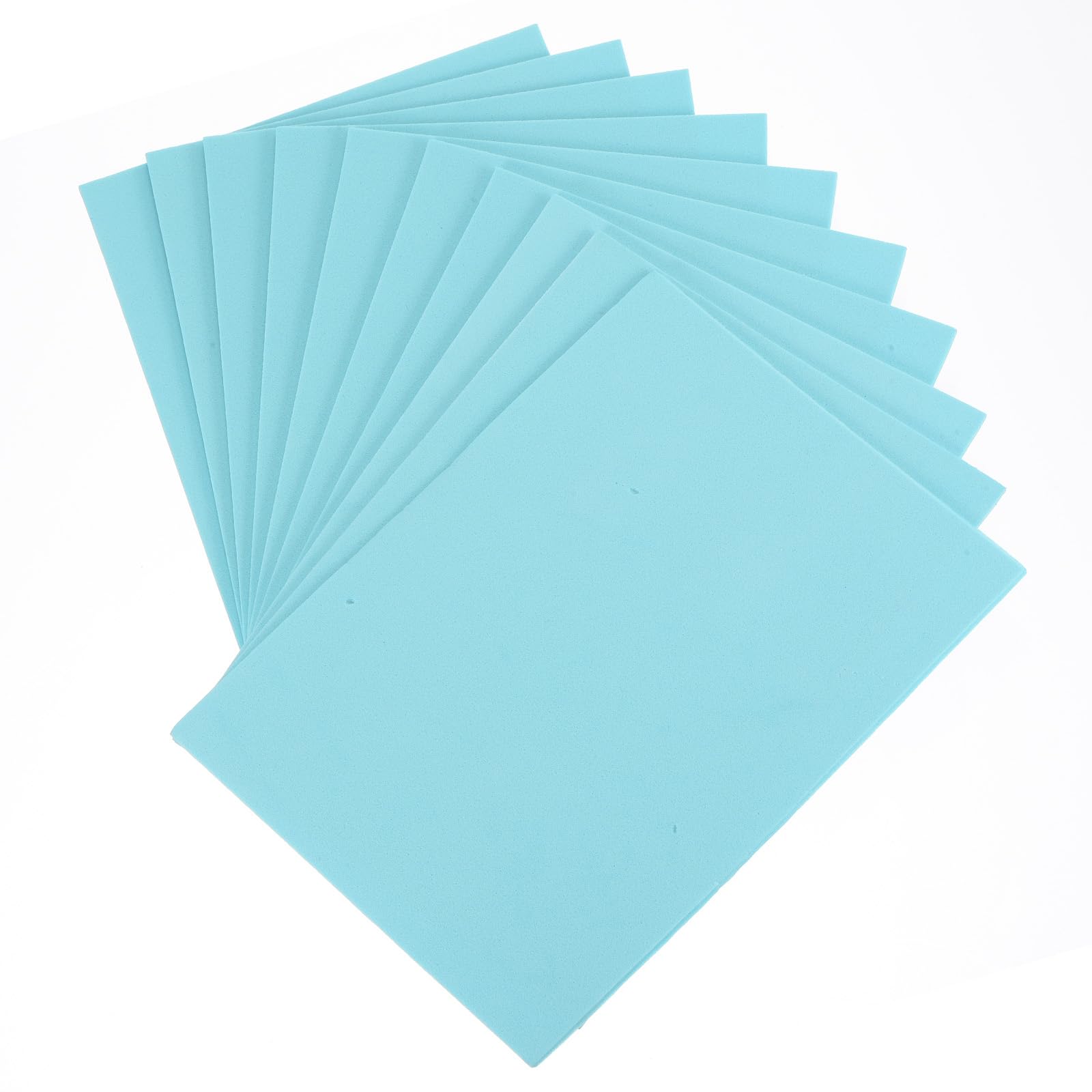 MECCANIXITY 50 Pack EVA Foam Sheets Light Blue 7.8 Inch x 5.9 Inch 2mm Thick Crafts Foam EVA Sheets for Costumes, Arts and Crafts Projects