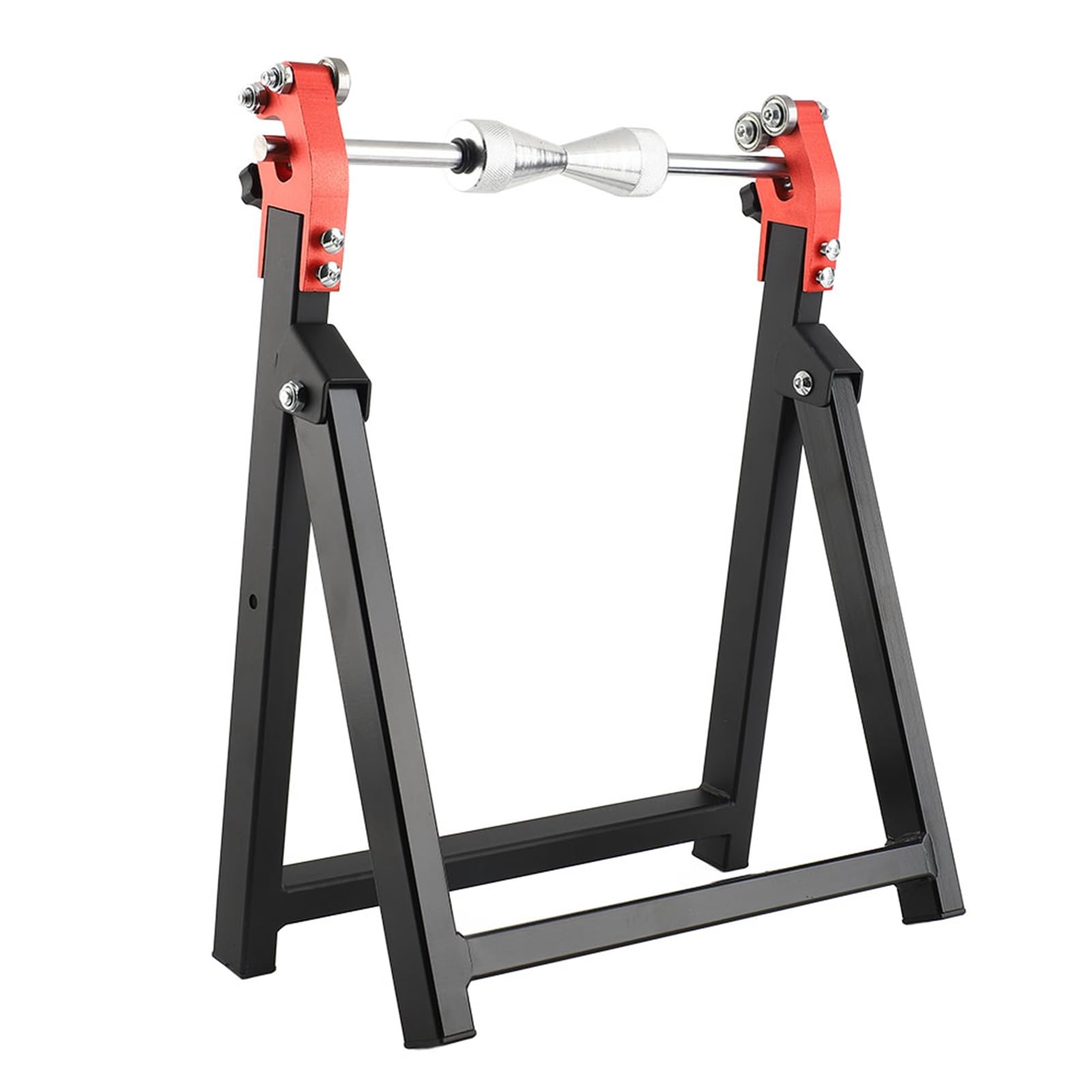 Soporte de Nivelación Portátil para Equilibrador Estático de Ruedas de Motocicleta de 5 "* 23" con Diseño Plegable, Ideal para Equilibrar y Calar Neumáticos, Material de Acero
