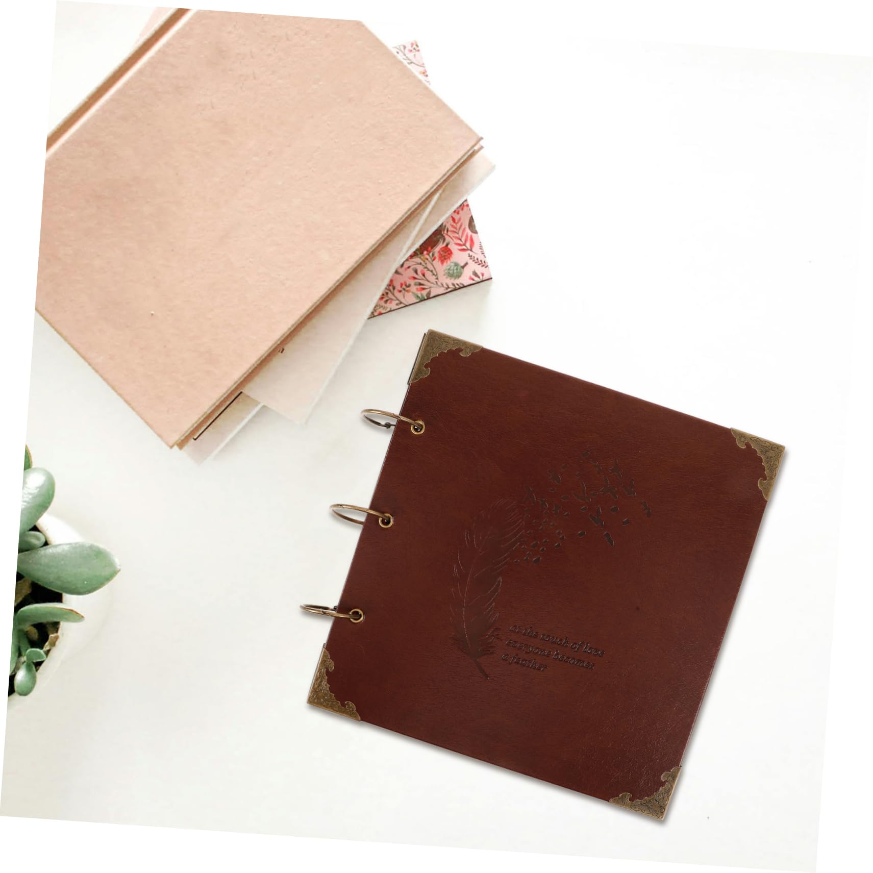 Alipis Kit Per Scrapbooking 3 Album Fotografici Con Copertina in Similpelle Artistica Libro Dei Ricordi Per Album Personalizzati