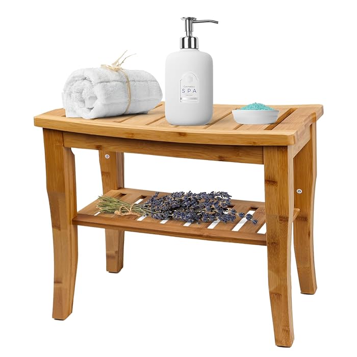 Buy Health Line Massage Products Shower Stool 350lbs Bath Seat Chair, ToolFree Assembly Height