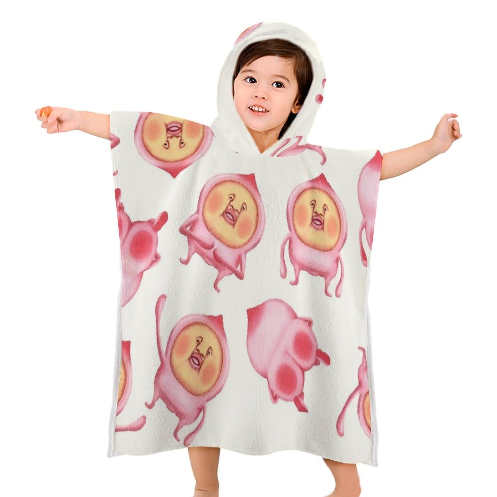 Amazon｜こびとづかん バスタオル タオル 着るタイプ 子供 キッズ