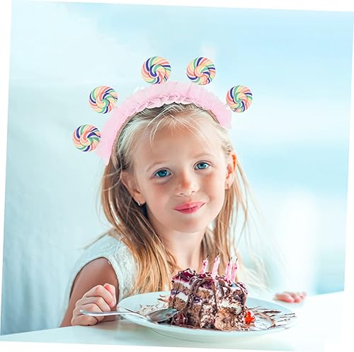 Miniatura 5 de Abaodam Diadema de piruleta con diseño de ángel, diadema para niñas, para niñas, accesorios para fotos, diademas para niñas, diadema con forma de